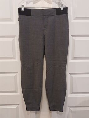Athleta Work It City Wool Blend Jogger Pants Tapered Grey Size 12